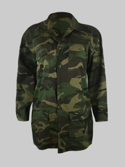 Camouflage and Neon Yellow Jacket